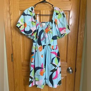 Multicolor spring dress